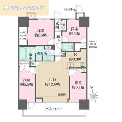 津田沼ザ・タワーの物件間取画像